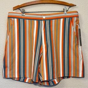 NWT VRST Men’s 6” Resort Short Printed Multi Easy Stripe Size L